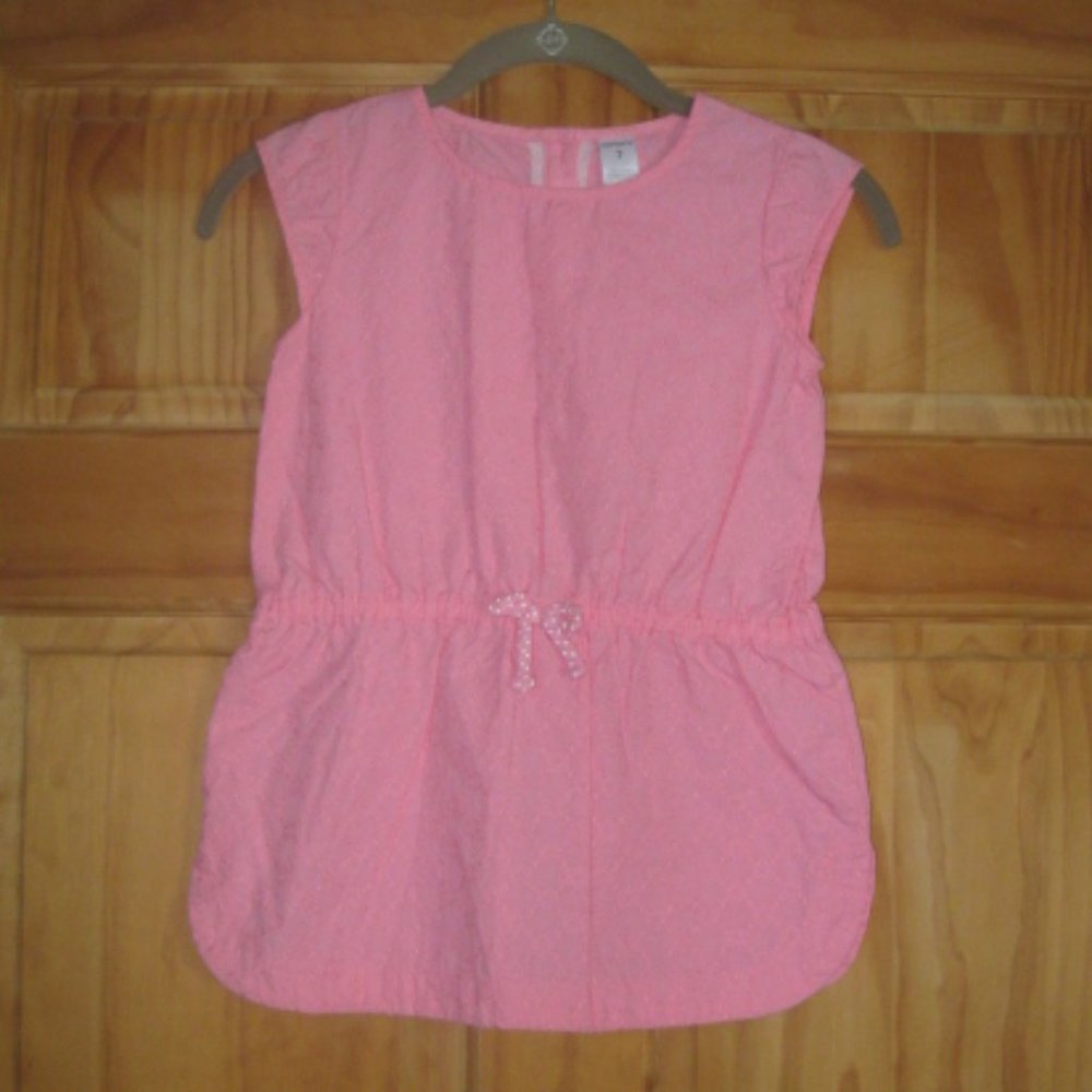 5/$30 Girls Carter's Pink Cap Sleeve Shirt